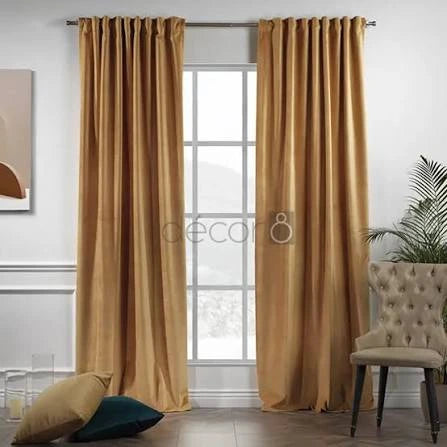 Golden Velvet Drapes