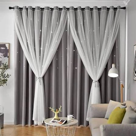 Amber Tieback Linen Curtains