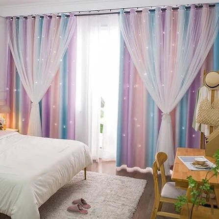 Aurora Ombre Starlight Curtains